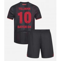 Otroški Nogometni dresi Bayer Leverkusen Malik Tillman #10 Domači 2025-26 Kratek Rokav (+ Kratke hlače)